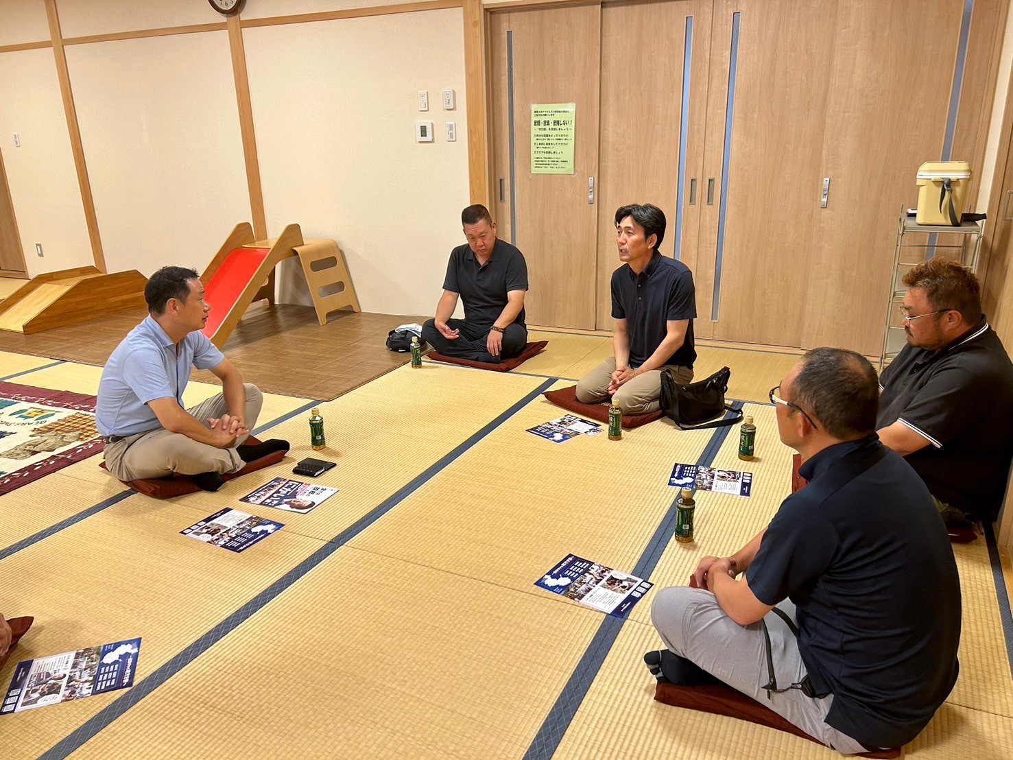 上富田町での対話会や挨拶回り2